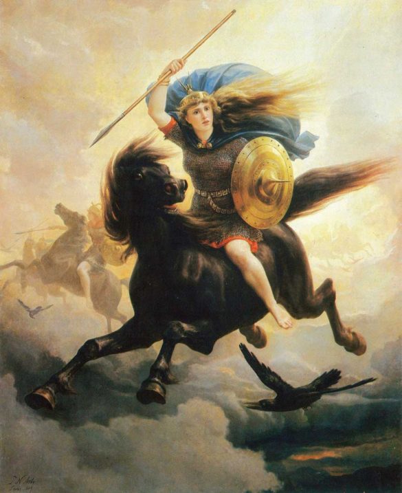 Valquíria (1869) | Peter Nicolai Arbo | pintura sobre mitologia nórdica