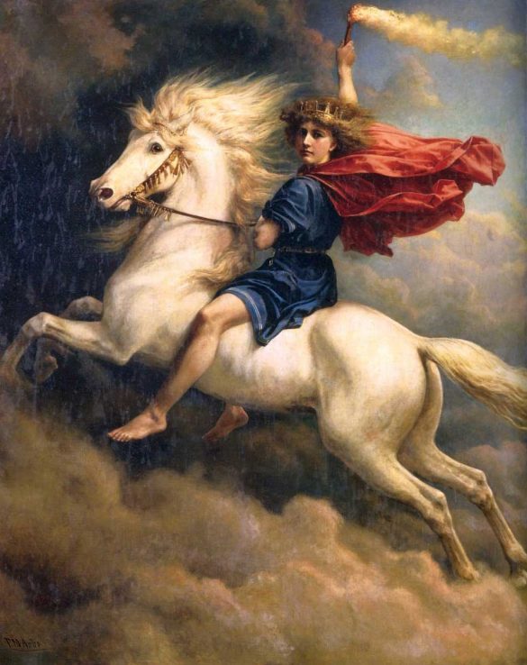 Dagr (1874) | Peter Nicolai Arbo | pintura sobre mitologia nórdica