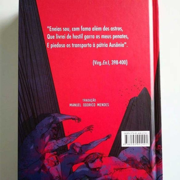 Verso da capa de Eneida | Virgílio | Editora Martin Claret