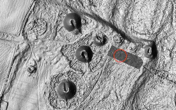 Imagem do georadar mostra o local do achado | Conselho do Condado de Vestfold