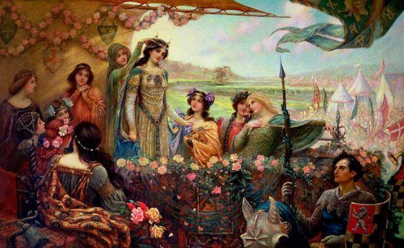 Lancelote e Guinevere | Lancelot and Guinevere | Herbert James Draper