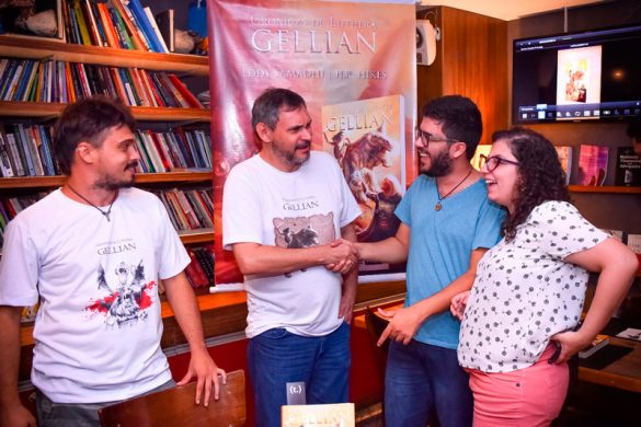 Evento de lançamento de Crônicas de Luthera - Gellian | Foto: Eduardo Lopes