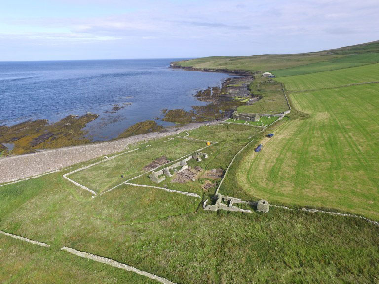 Salão de beber dos vikings é encontrado em ilha na Escócia 3